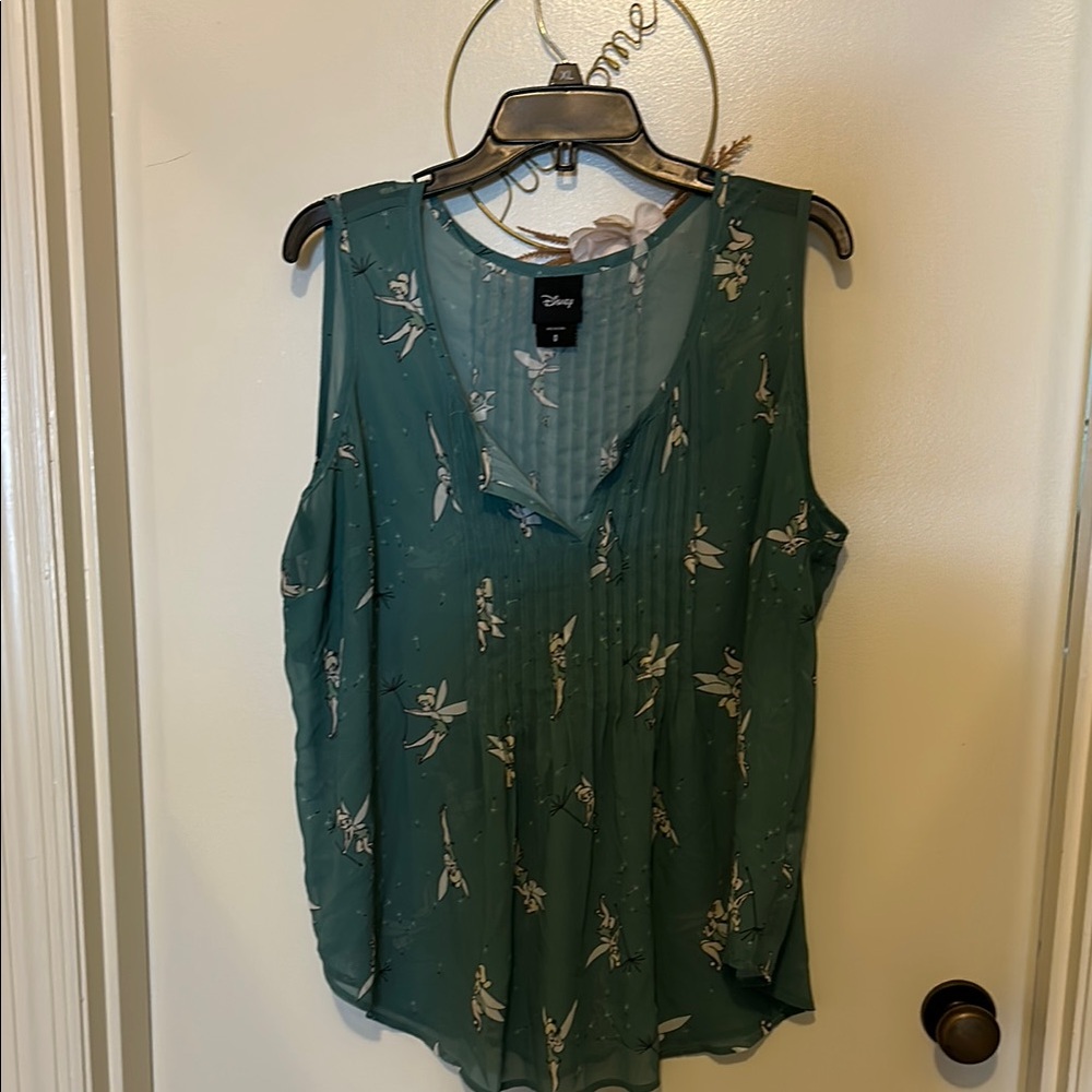 Torrid Green Tinkerbell Tank Top